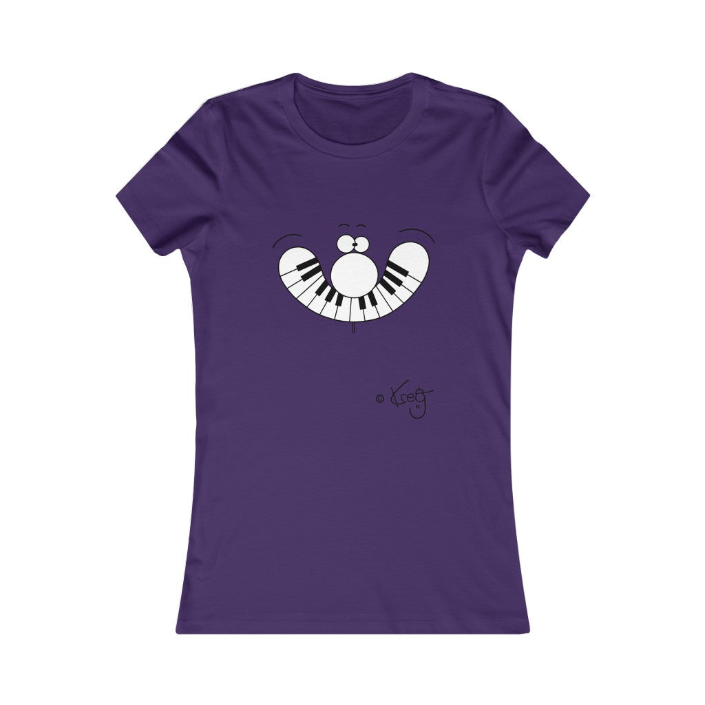 Smile Piano,Women's Favorite Tee