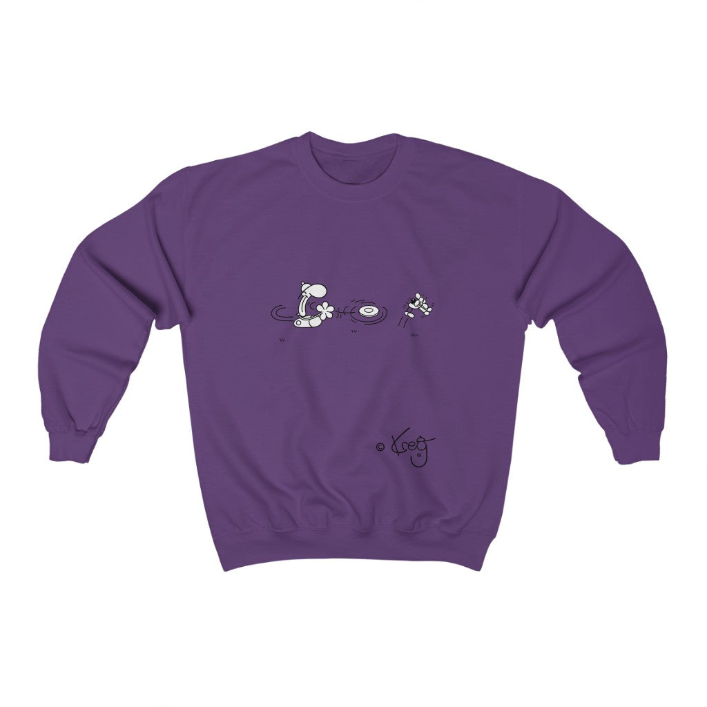 Freddy Frisbee Dog,Unisex Heavy Blend™ Crewneck Sweatshirt