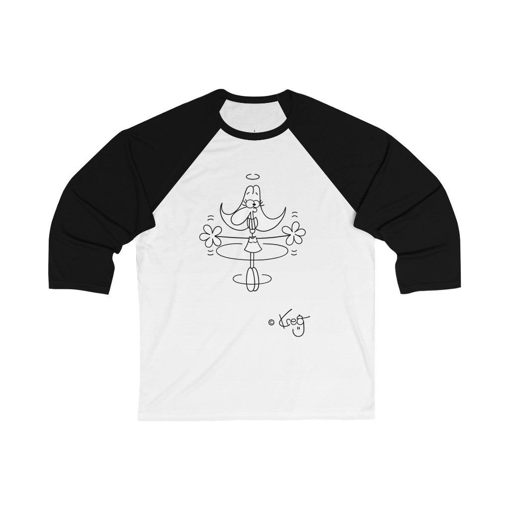 Happy Dancer,Unisex 3\4 Sleeve Baseball Tee