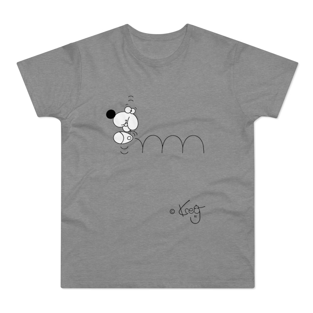 Bouncing Doggy,Single Jersey Men's T-shirt