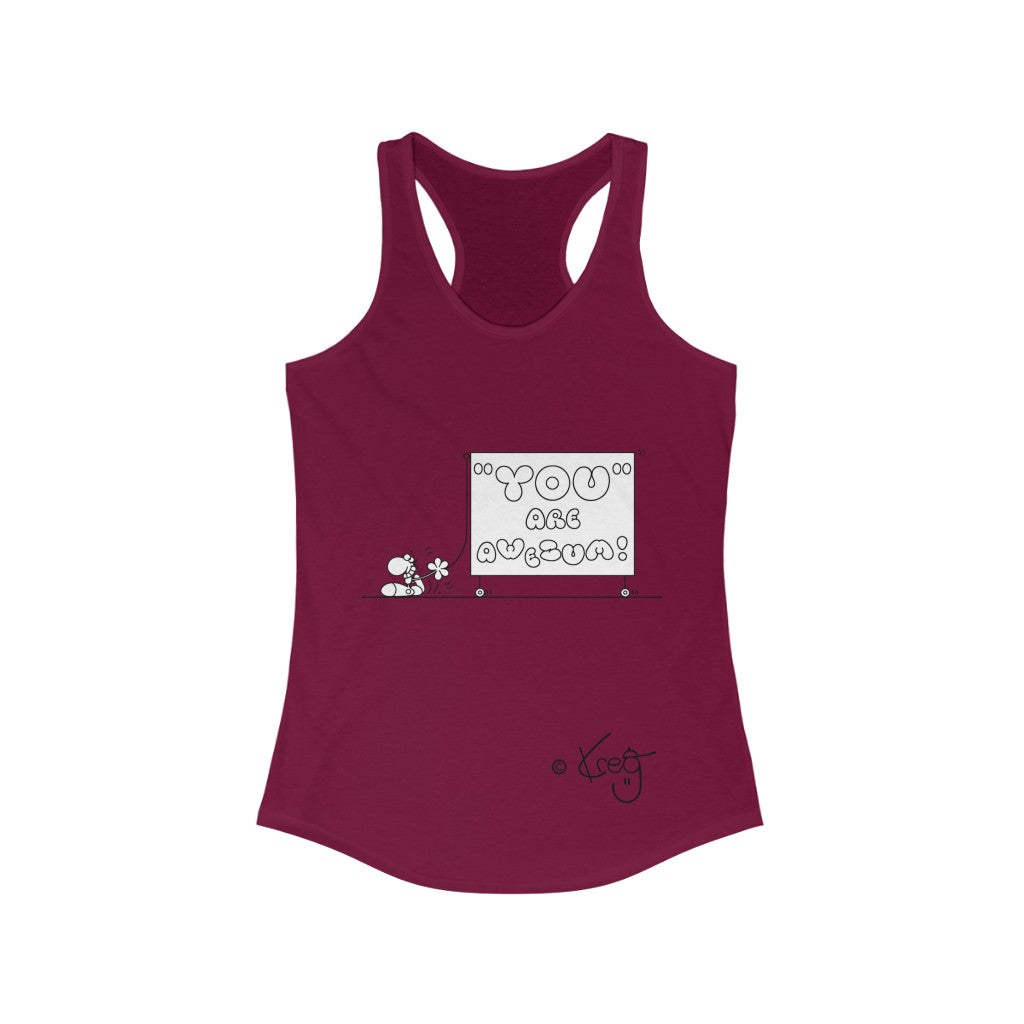 Billboard Dude,Women's Ideal Racerback Tank