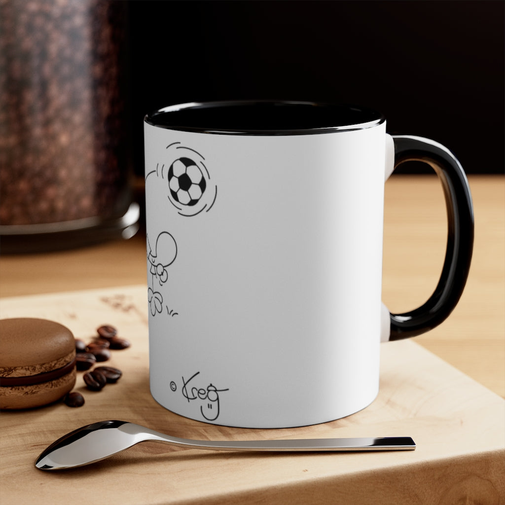 Soccer Accent Coffee Mug, 11oz