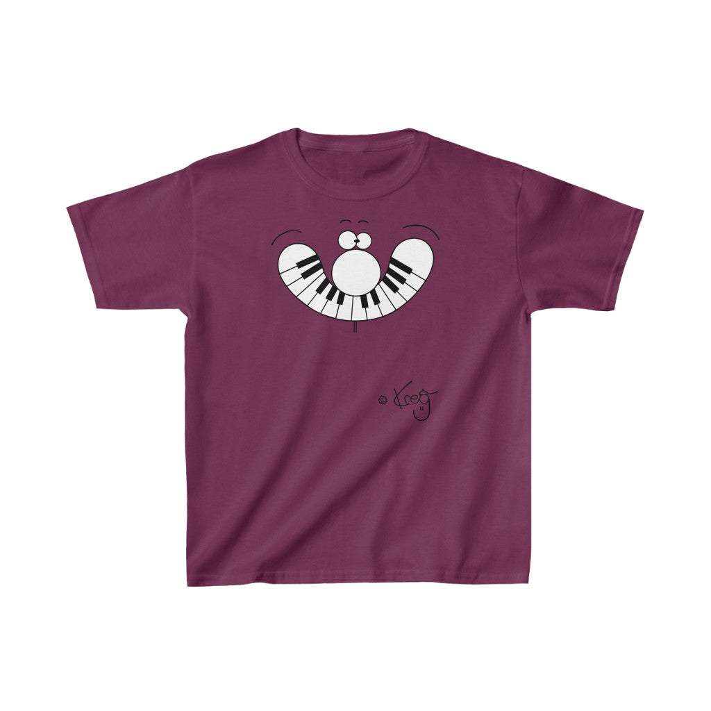 Smile Piano,Kids Heavy Cotton™ Tee