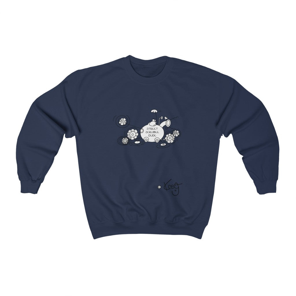 Street Scrubee Dude,Unisex Heavy Blend™ Crewneck Sweatshirt