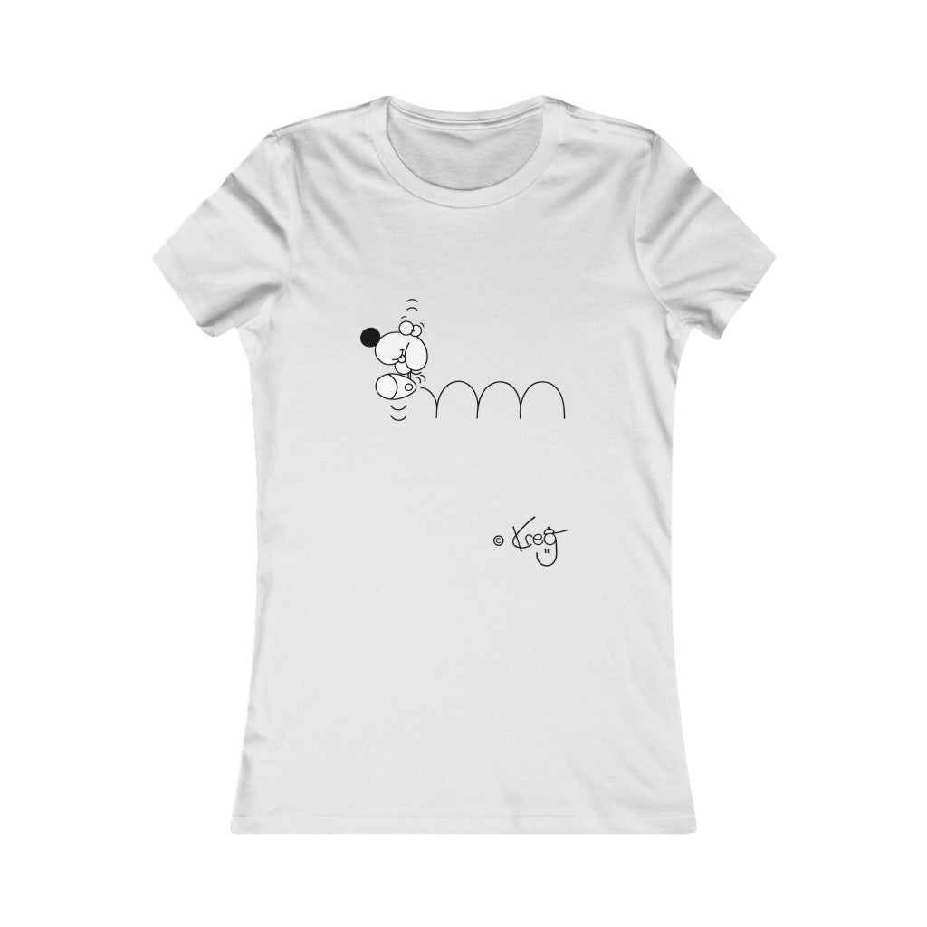 Bouncing Doggy,Women's Favorite Tee