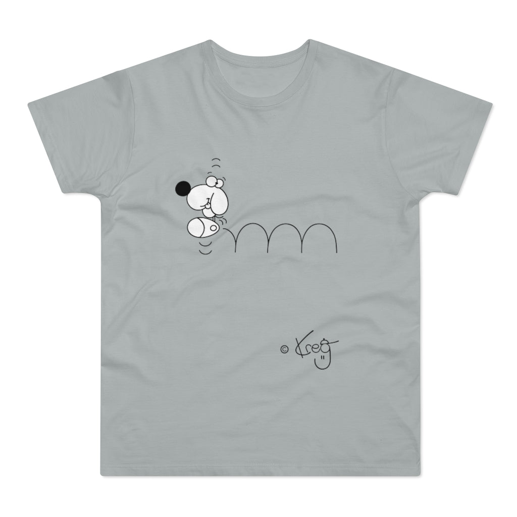 Bouncing Doggy,Single Jersey Men's T-shirt