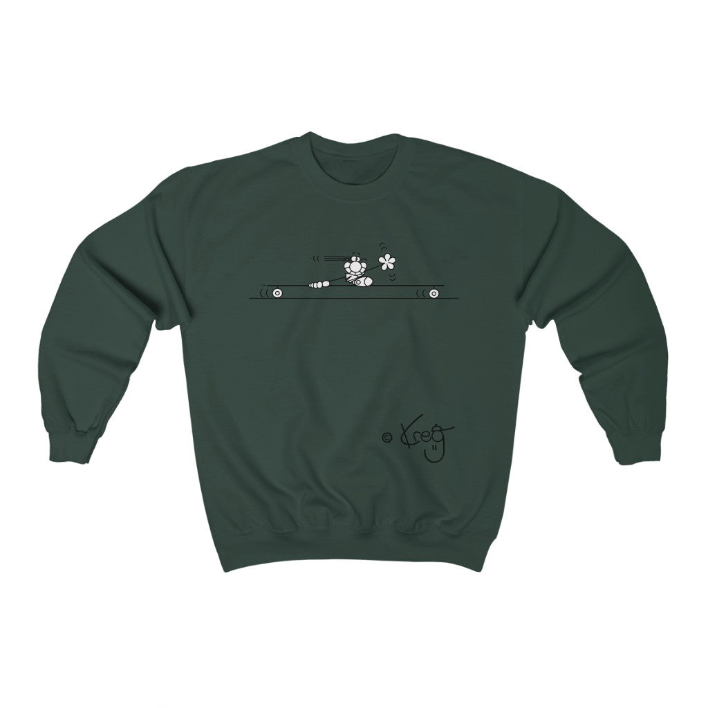 Longboarder,Unisex Heavy Blend™ Crewneck Sweatshirt