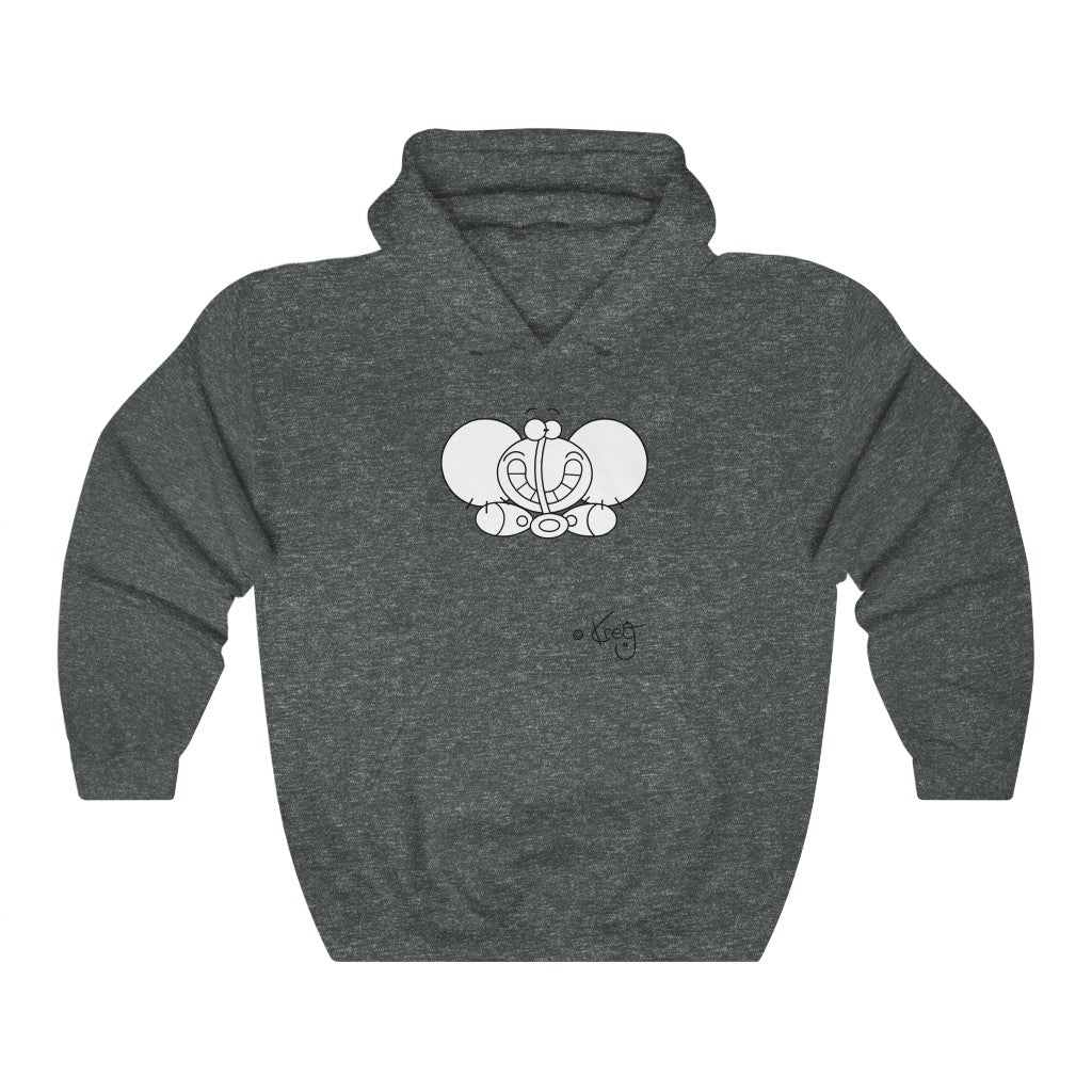 Smile Elephant,Unisex Heavy Blend™ Hooded Sweatshirt