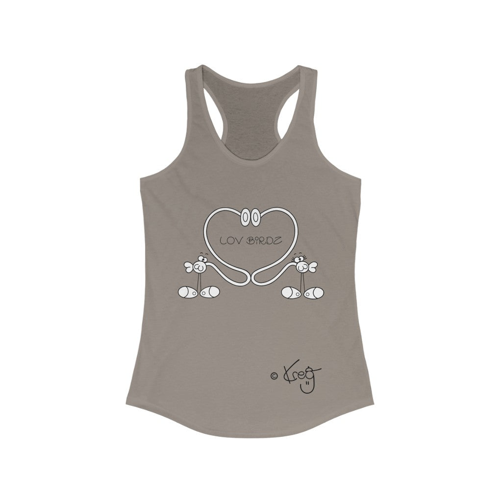 LOV Birdz,Women's Ideal Racerback Tank