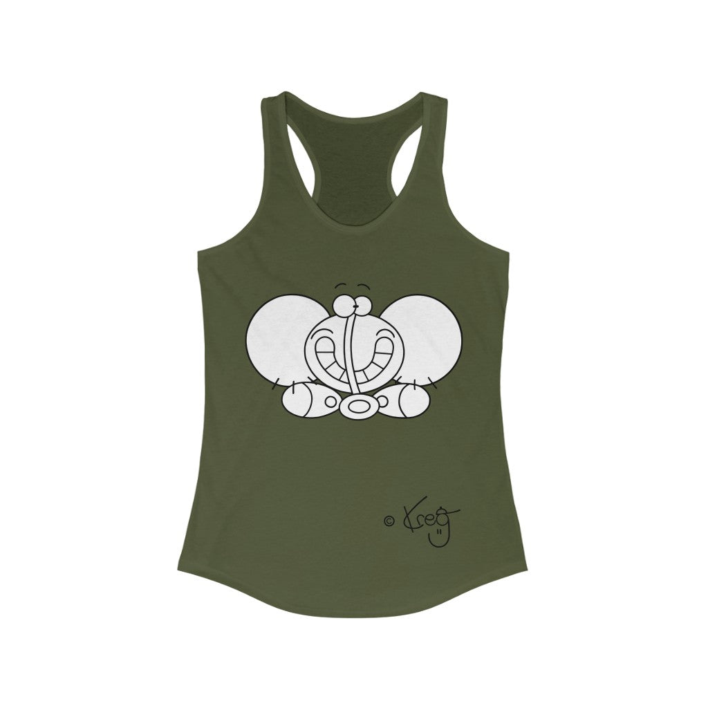 Smile Elephant,Women's Ideal Racerback Tank