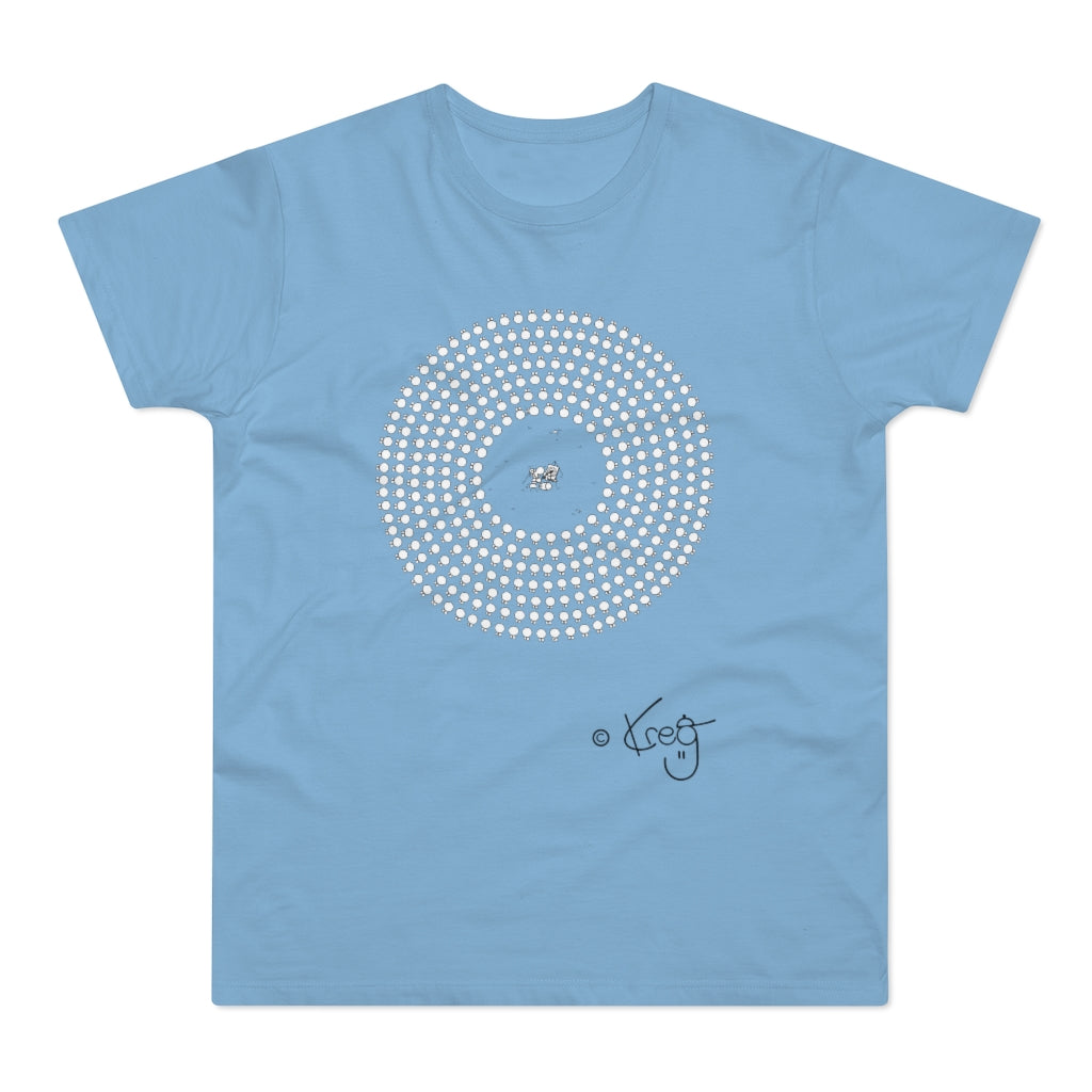 Circle Artist,Single Jersey Men's T-shirt