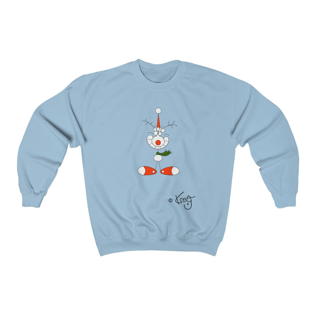 Smile Reindeer,Unisex Heavy Blend™ Crewneck Sweatshirt