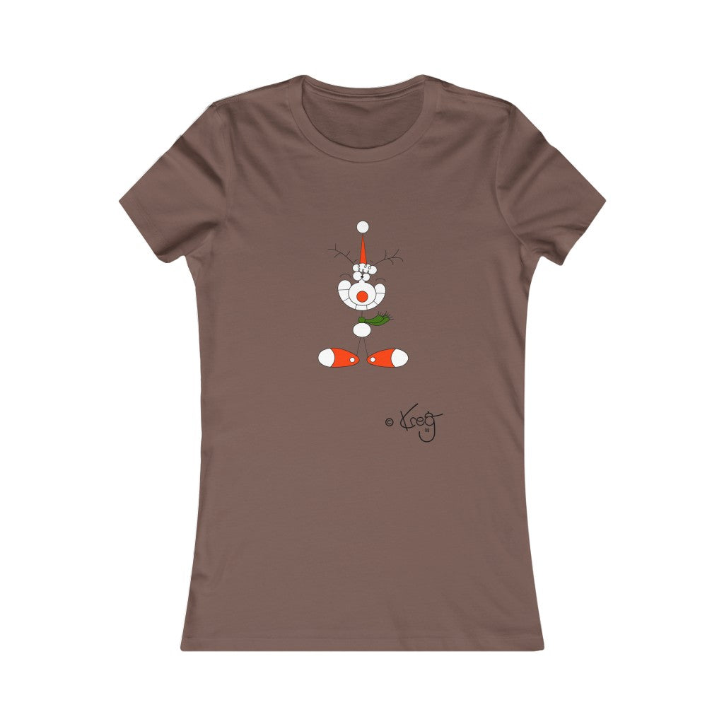 Reindeer Smile,Women's Favorite Tee