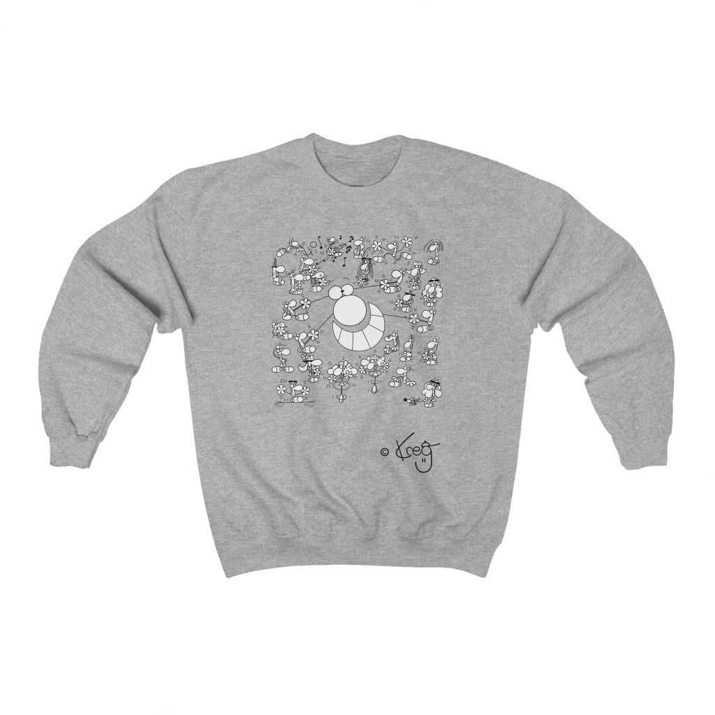 Street Art Performance,Unisex Heavy Blend™ Crewneck Sweatshirt