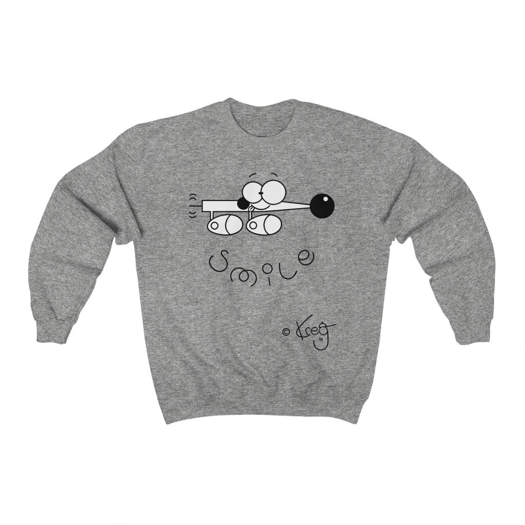 Wiener Dog Smile,Unisex Heavy Blend™ Crewneck Sweatshirt