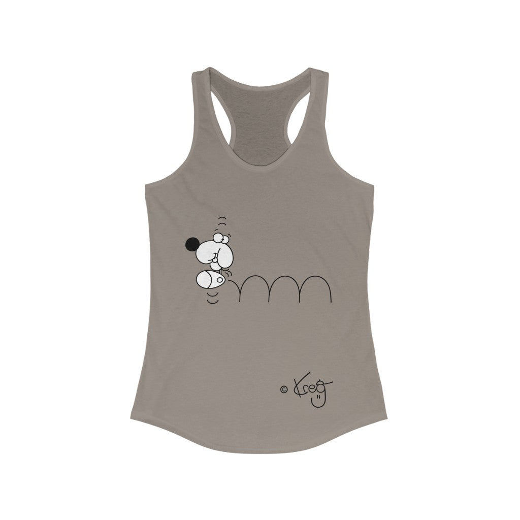 Bouncing Doggy,Women's Ideal Racerback Tank