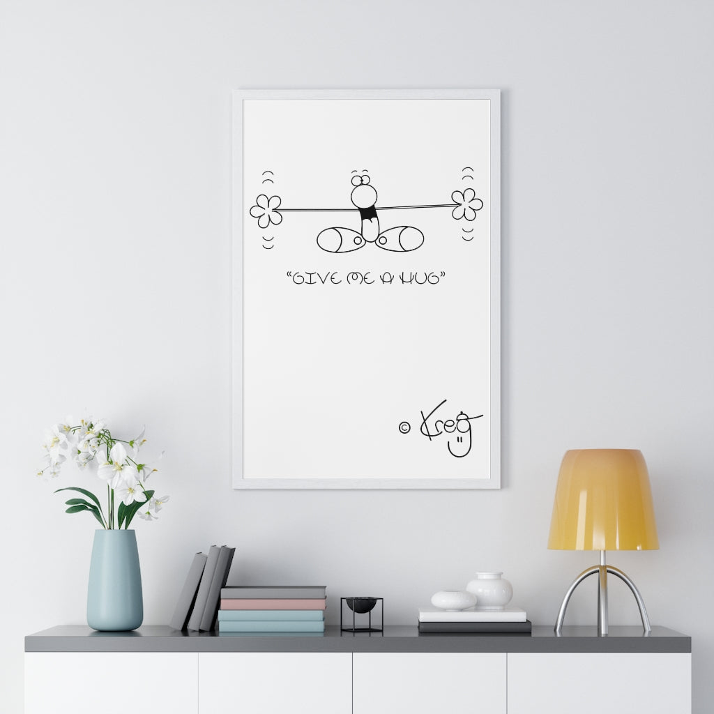 Give me a Hug,Premium Framed Vertical Poster