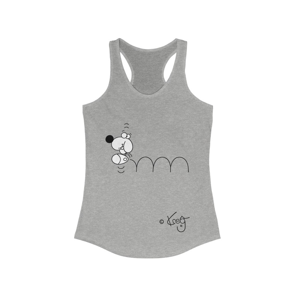 Bouncing Doggy,Women's Ideal Racerback Tank