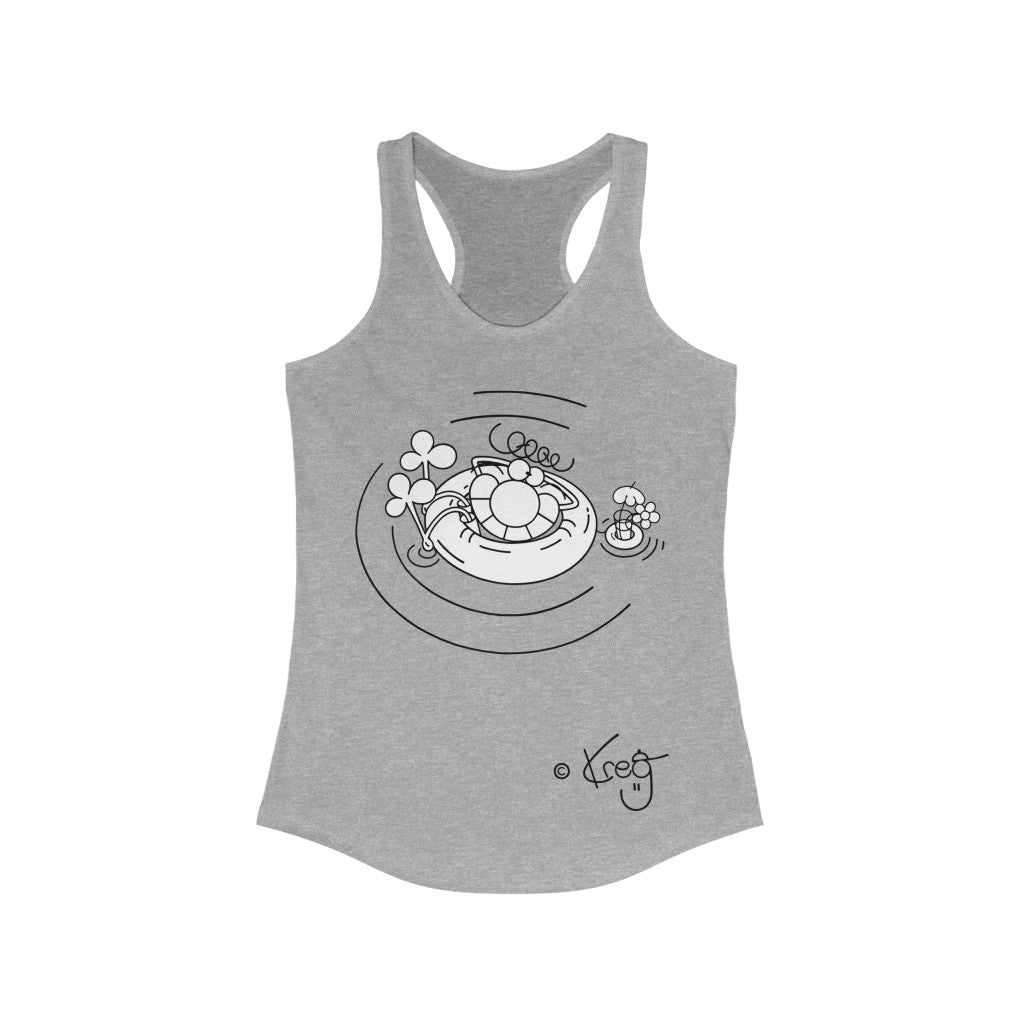 Inner Tube Dude,Women's Ideal Racerback Tank