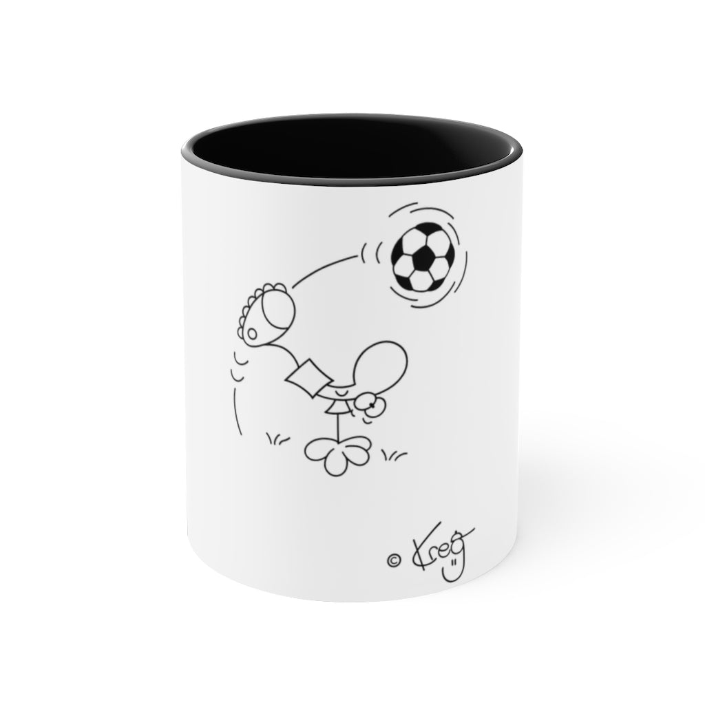 Soccer Accent Coffee Mug, 11oz