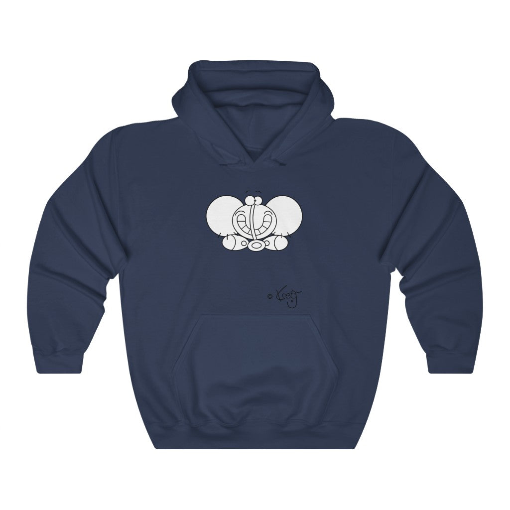 Smile Elephant,Unisex Heavy Blend™ Hooded Sweatshirt